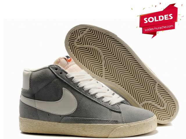 nike blazer mid femme argent